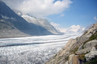 Gletscherlandschaft in der Schweiz