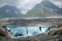 Gletscherlandschaft in der Schweiz