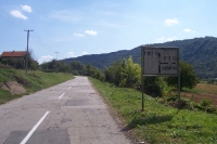 serbische Landstraße im Südosten des Landes, Republik Serbien