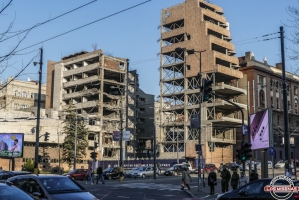 Kriegsspuren in Belgrad