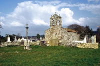 Friedhof und Kapelle in einer galizischen Ortschaft