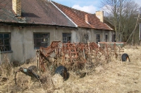 verlassener landwirtschaftlicher Betrieb in der tschechischen Provinz