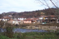 türkische Ortschaft an der Straße von Kirklareli nach Malko Tarnovo