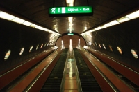 Lange Rolltreppe der Budapester Metro
