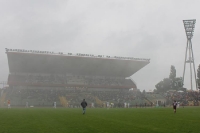 Spielunterbrechung beim Pokalspiel BFC Dynamo - 1. FCK aufgrund von Rauchbomben