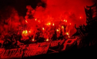 Pyroshow der Fans des 1. FCK in München
