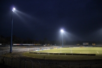 Das altehrwürdige Bruno-Plache-Stadion des 1. FC Lokomotive Leipzig