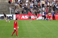 Spielunterbrechung bei Babelsberg 03 vs. 1. FC Lok Leipzig