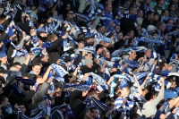 Fans des 1. FC Magdeburg zu Gast bei Lok Leipzig