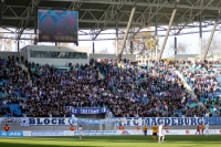 guter Auftritt der Magdeburger Fans in Leipzig