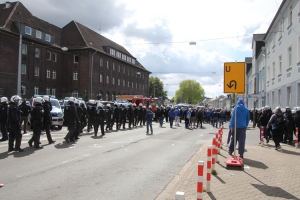 Polizeieinsatz gegen Magdeburg Fans in Bochum