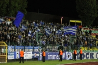 Prima Stimmung bei den Fans des 1. FC Magdeburg bei Union II