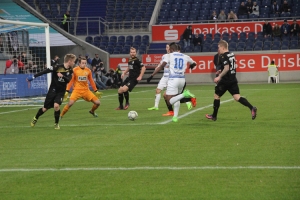 Spielszenen MSV gegen FC Magdeburg 2017