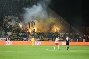Pyro Fans 1. FC Saarbrücken in Essen