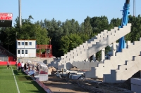 Baustelle: Die neue Tribüne im Stadion An der Alten Försterei
