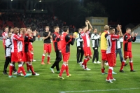 Pure Freude nach dem 2:1-Sieg gegen den 1. FC Köln