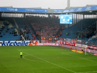 Union Berlin Fans feiern Sieg in Bochum