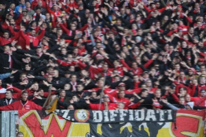 Union Berlin Fans in Duisburg