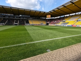 Tivoli Stadion Alemannia Aachen vs. Rot-Weiss Essen Spielfotos 10-04-2022