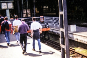 Ankunft am Leipziger Hauptbahnhof, 1994