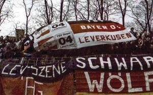 Fans von Bayer 04 Leverkusen (Ende 80er)