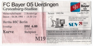 FC Bayer 05 Uerdingen vs. Hertha BSC