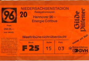 Hannover 96 vs. Energier Cottbus (Relegation)