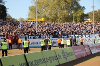 Arminia Fans in Münster Westfalendderby 2014