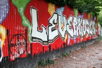 Bayer 04 Leverkusen Graffiti an der Dhünn
