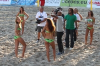 Christian Karembeu zieht ein Los bei der Euro Beach Soccer League 2011, Berlin