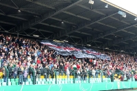 10.104 Zuschauer beim DFB-Pokalspiel BFC Dynamo - 1. FC Kaiserslautern am 30. Juli 2011