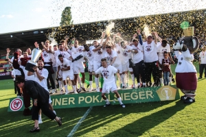 BFC Dynamo feiert Pokalsieg 2018