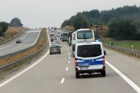 Fans des BFC Dynamo auf dem Weg nach Rostock