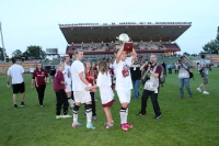Mannschaft des BFC Dynamo feiert Pokalsieg