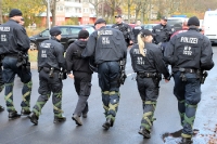 Polizei nimmt Fans des BFC Dynamo in Empfang