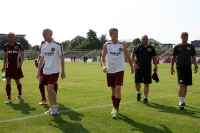 Spieler des BFC Dynamo nach der Hitzeschlacht gegen Jena
