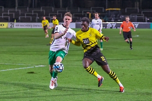 Abdoulaye Kamara Borussia Dortmund U23 vs. Preußen Münster Spielfotos 13.02.2024