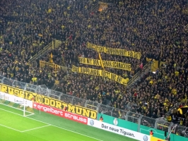 Dortmund Ultras Spruchband gegen Choreoverbot für Gäste