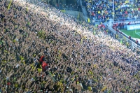 Dortmunder Fans auf der Südtribüne