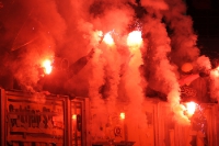 Dortmunder Ultras zünden Pyro in Dresden