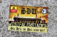 Aufkleber der Ultras und Fanklubs von Borussia Dortmund