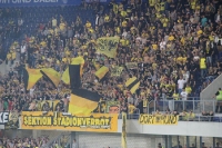 Support der BVB Fans in Duisburg
