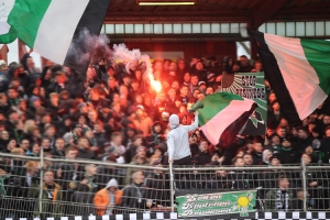 Pyro, Bengalo Fans von Borussia Mönchengladbach 