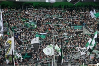 Fans von Borussia Mönchengladbach beim Heimspiel gegen Hertha BSC