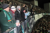 Fans von Borussia Mönchengladbach in Berlin bei Hertha BSC, DFB-Pokal-Viertelfinale, 08.02.2012, 0:2