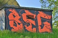 Graffiti der BSG Wismut Gera