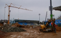 Baustelle Stadion an der Gellertstraße