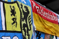 Chemnitzer Fans als Blue(s) Brothers in Elversberg
