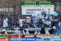 Fans des Chemnitzer FC im Stadion an der Gellertstraße