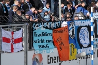 Zaunfahnen der Fans des Chemnitzer FC